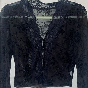 Elegant Black Lace Blouse